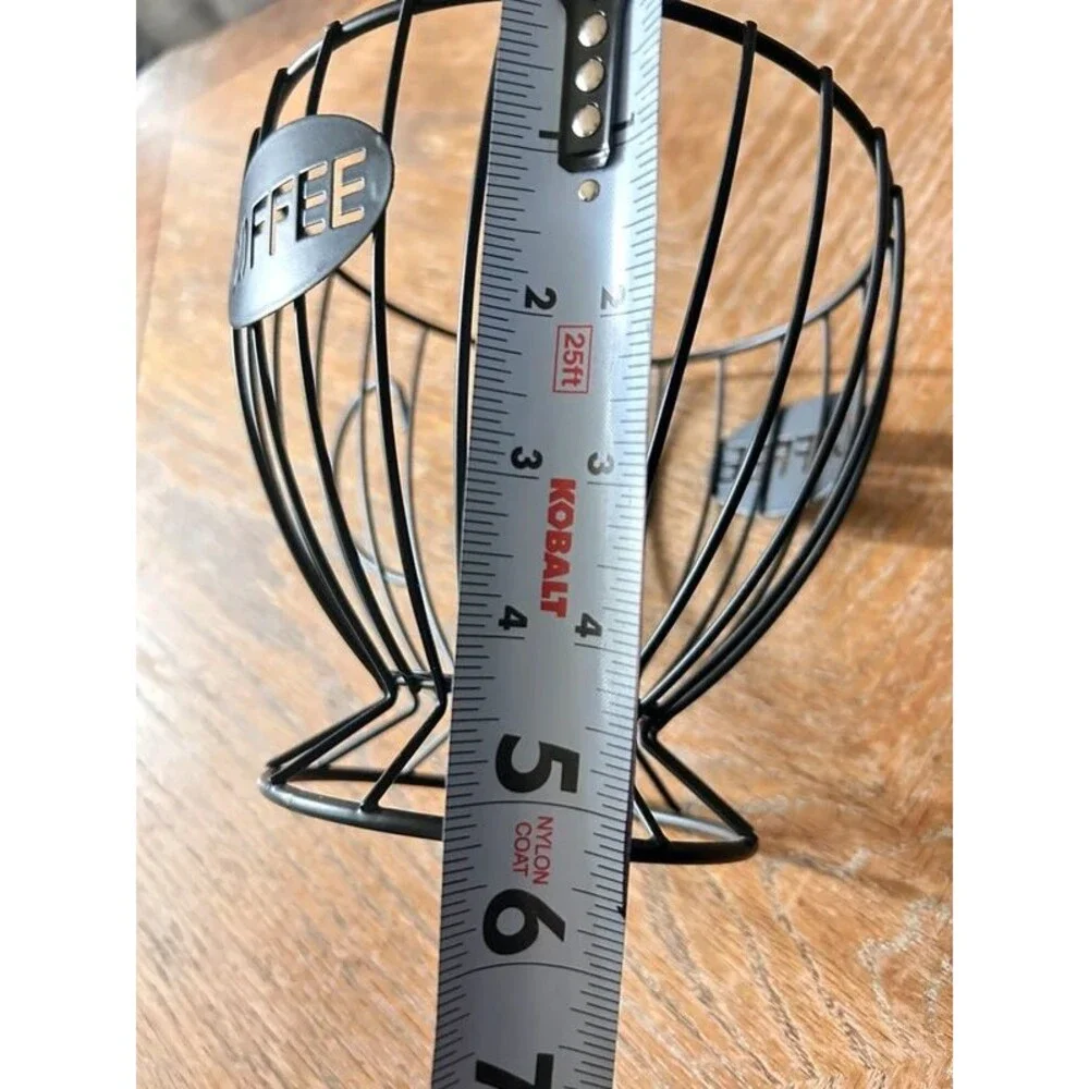 Metal Coffee Pod Holder Wire Basket